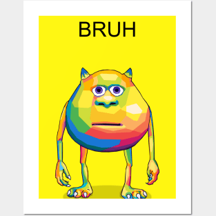 Bruh Meme Wpap Pop Art Posters and Art